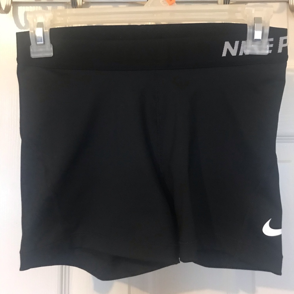 Nike compression black workout shorts
